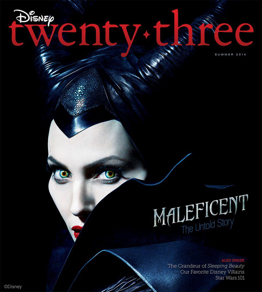 Angelina Jolie Casts a Spell As Maleficent On the Cover Of The Summer 2014 Issue of Disney Twenty-Three