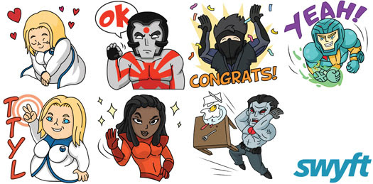 Valiant and Swyft Media Announce Valiant Heroes Emoji Digital Stickers – Available Now in the iOS App Store and Google Play