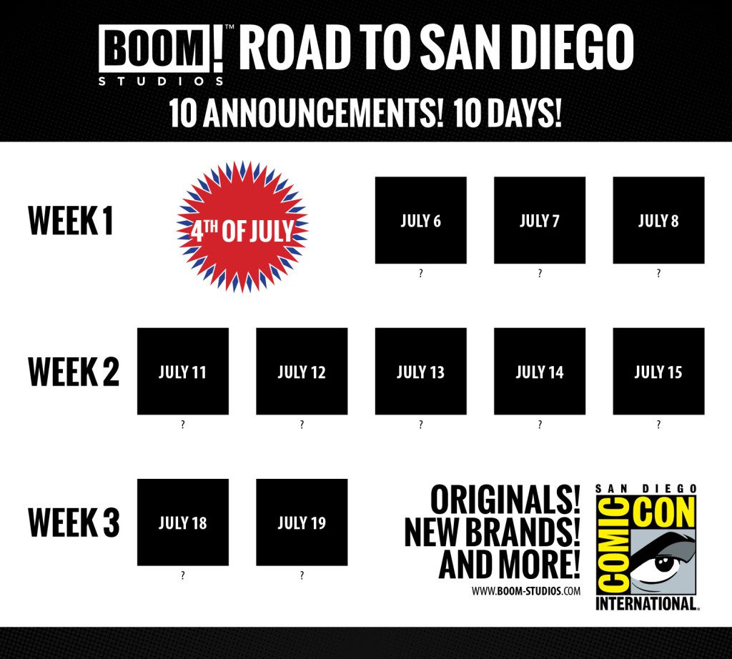 BOOM! Studios 2016 Road to San Diego Kicks Off