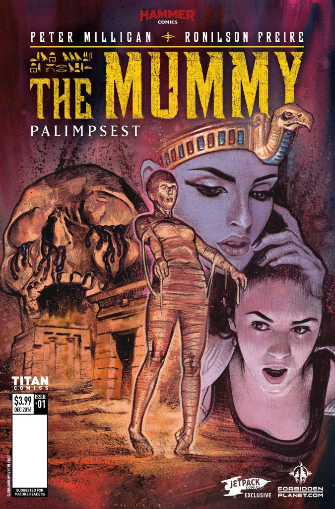 Titan Comics and Hammer Horrror Reveal Variant Cover for The Mummy #1 and More