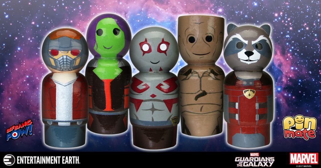 Toy Fair 2017 Debut: New Guardians of the Galaxy Pin Mate Figures Unite for Galactic Safety