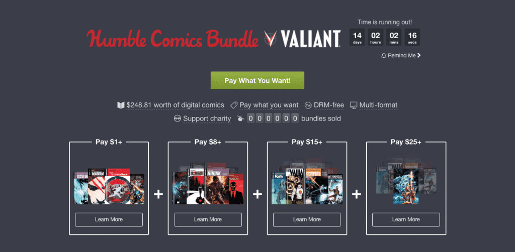 Valiant and Humble Bundle Present the VALIANT HEROES Bundle – Beginning Today
