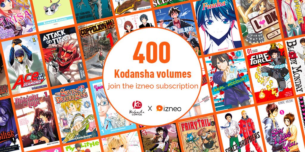 More Than 400 Kodansha Comics’ Manga Joins The izneo Premium Subscription Scheme
