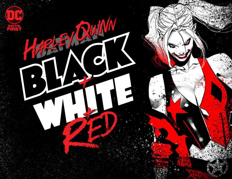 harley quinn black white red review