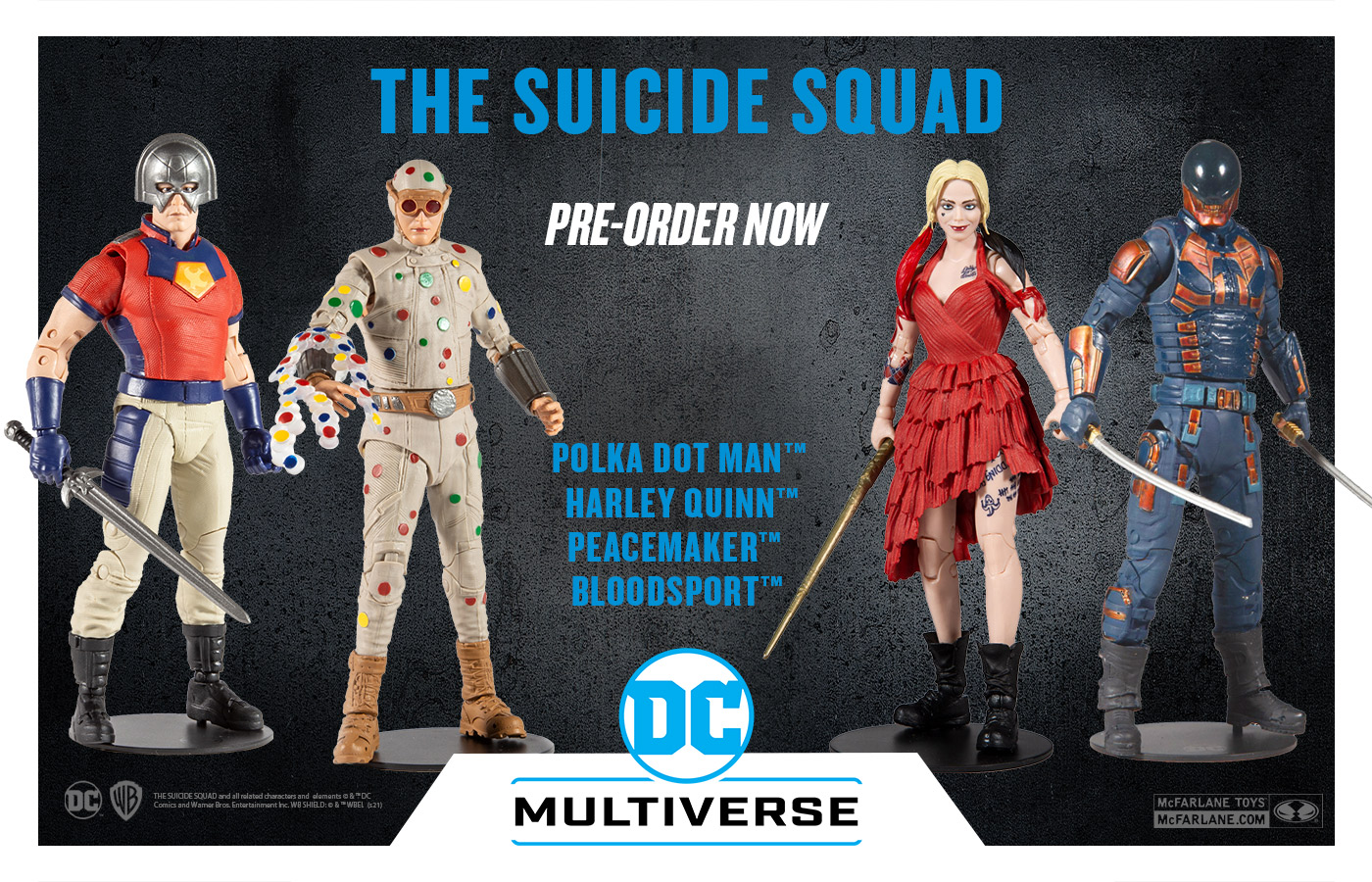 McFarlane Toys DC Multiverse - The Suicide Squad 2 Movie Figures