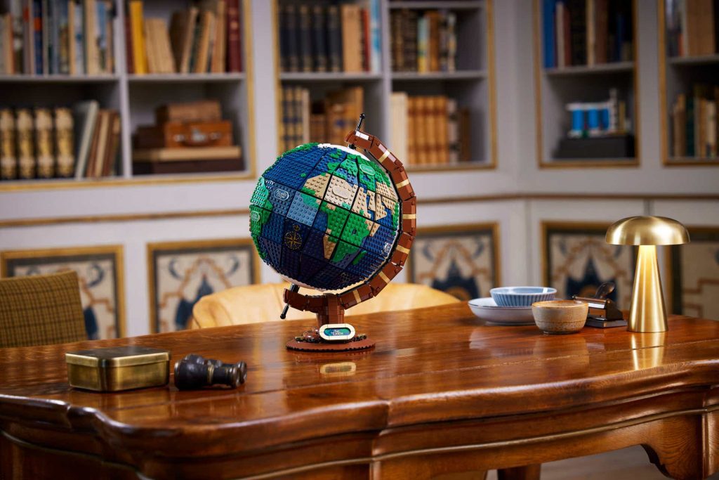Make your way around the world with the newest LEGO Ideas The Globe set