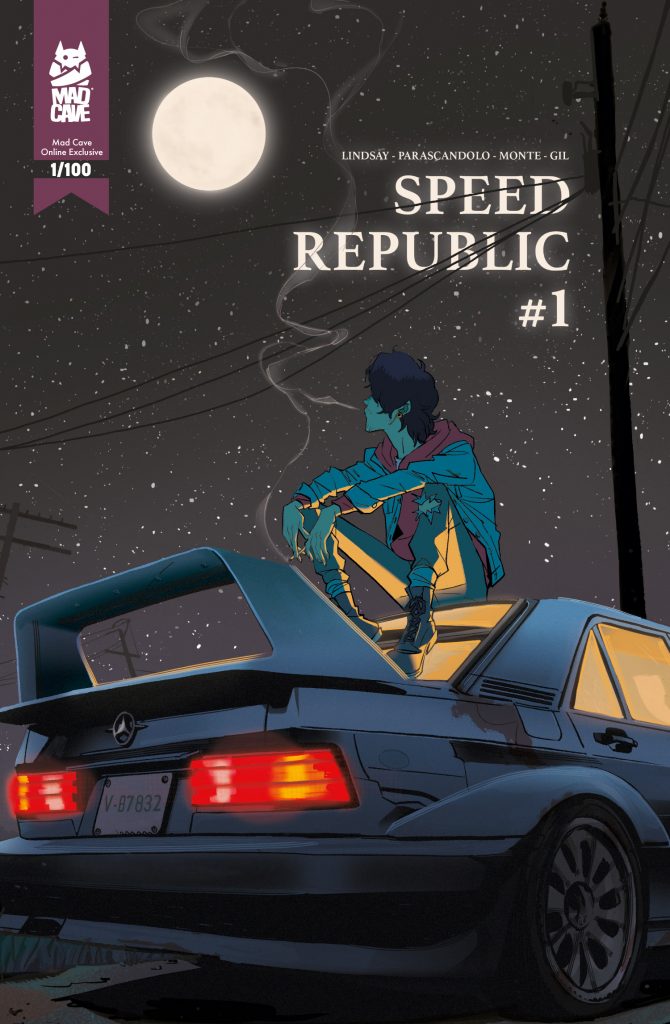 SPEED REPUBLIC #1 on sale next Wednesday