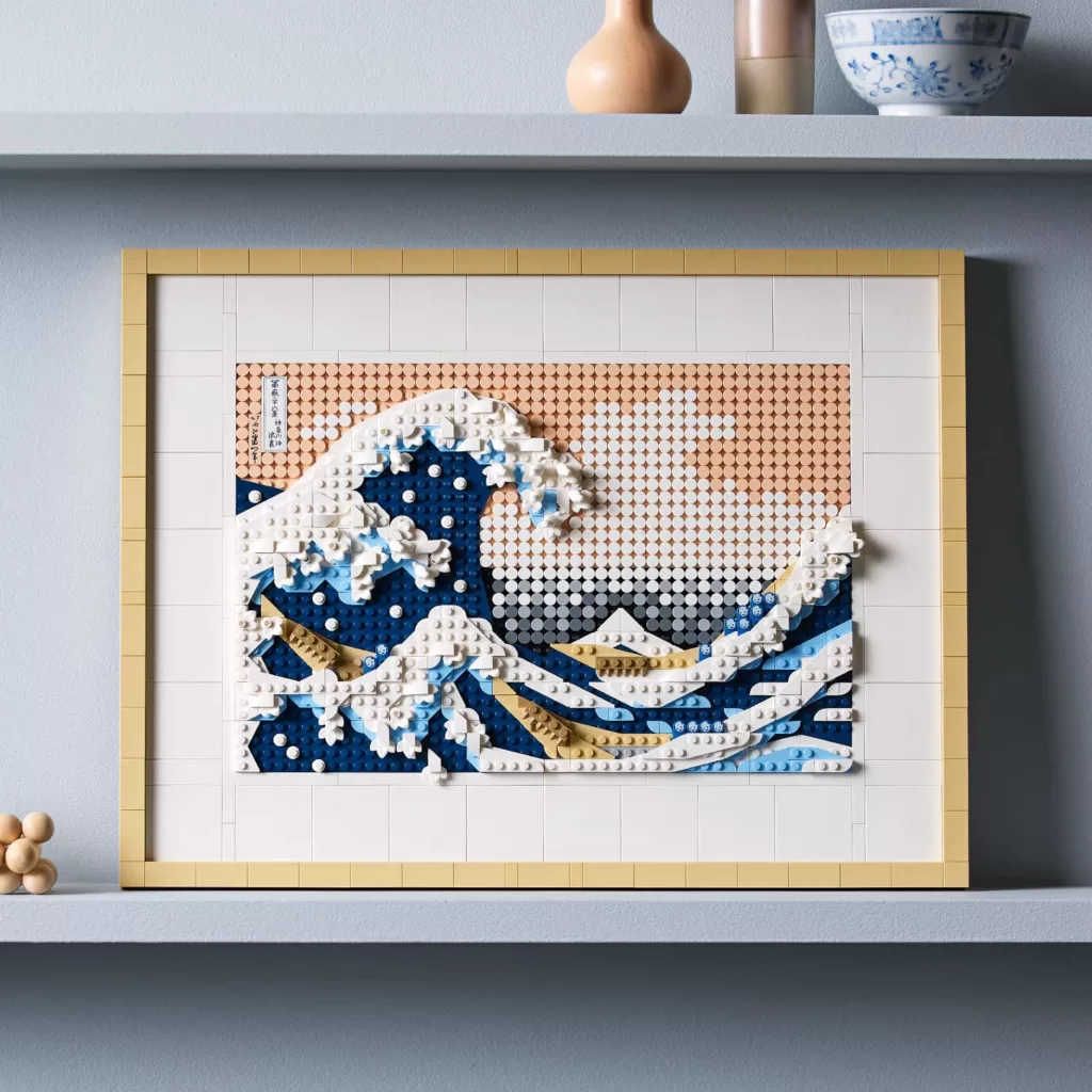 Find your flow with the iconic Hokusai: The Great Wave re-imagined as LEGO Art