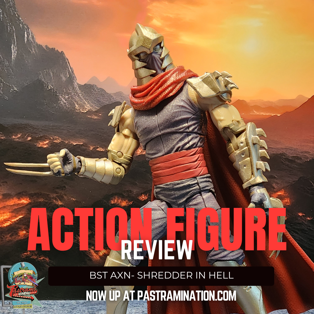 Teenage Mutant Ninja Turtles BST AXN Shredder In Hell 6-inch Action Figure With Comic